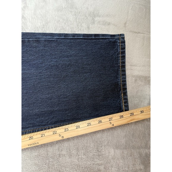 Levis 505 Jeans Mens 40x30 Blue Denim‎ Regular Fit Straight Leg Dark Wash - Picture 4 of 12